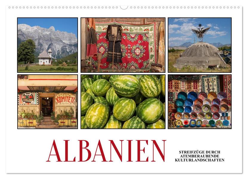 Albanien - Streifzüge durch atemberaubende Kulturlandschaften (Wandkalender 2026 DIN A2 quer) CALVENDO Monatskalender