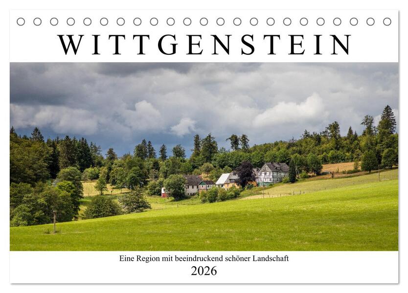Wittgenstein - Eine Region mit beeindruckend schöner Landschaft (Tischkalender 2026 DIN A5 quer) CALVENDO Monatskalender