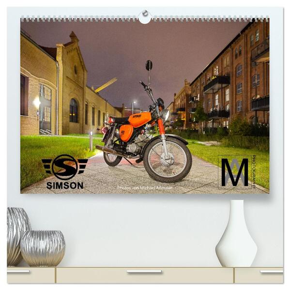 Simson S51c (hochwertiger Premium Wandkalender 2026 DIN A2 quer) Kunstdruck in Hochglanz