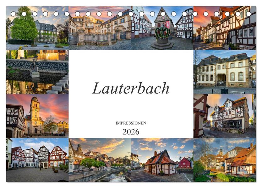 Lauterbach Impressionen (Tischkalender 2026 DIN A5 quer) CALVENDO Monatskalender