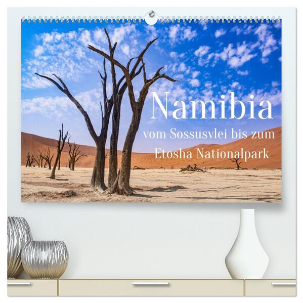 Namibia - Vom Sossusvlei bis zum Etosha Nationalpark (hochwertiger Premium Wandkalender 2026 DIN A2 quer) Kunstdruck in Hochglanz