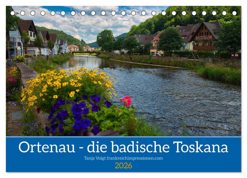 Ortenau - die badische Toskana (Tischkalender 2026 DIN A5 quer) CALVENDO Monatskalender