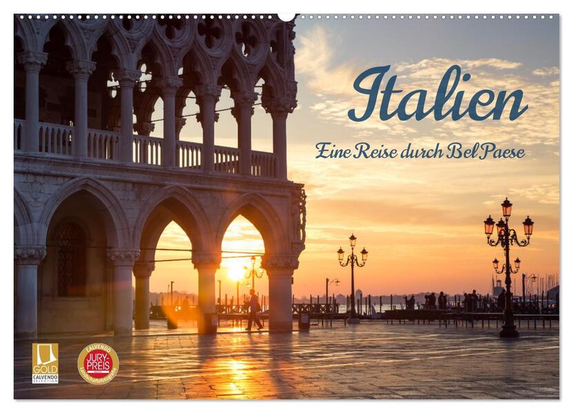 Italien - Eine Reise durch Bel Paese (Wandkalender 2026 DIN A2 quer) CALVENDO Monatskalender