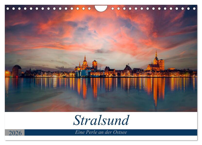 Stralsund Eine Perle an der Ostsee (Wandkalender 2026 DIN A4 quer) CALVENDO Monatskalender