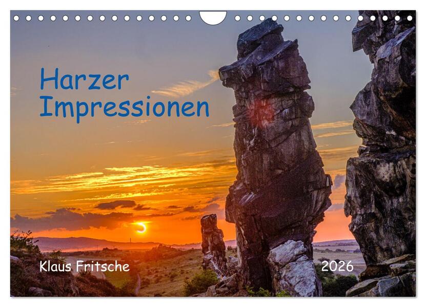Harzer Impressionen - Natur Kultur und Geschichte (Wandkalender 2026 DIN A4 quer) CALVENDO Monatskalender