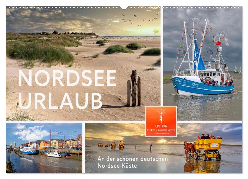 Nordsee-Urlaub (Wandkalender 2026 DIN A2 quer) CALVENDO Monatskalender
