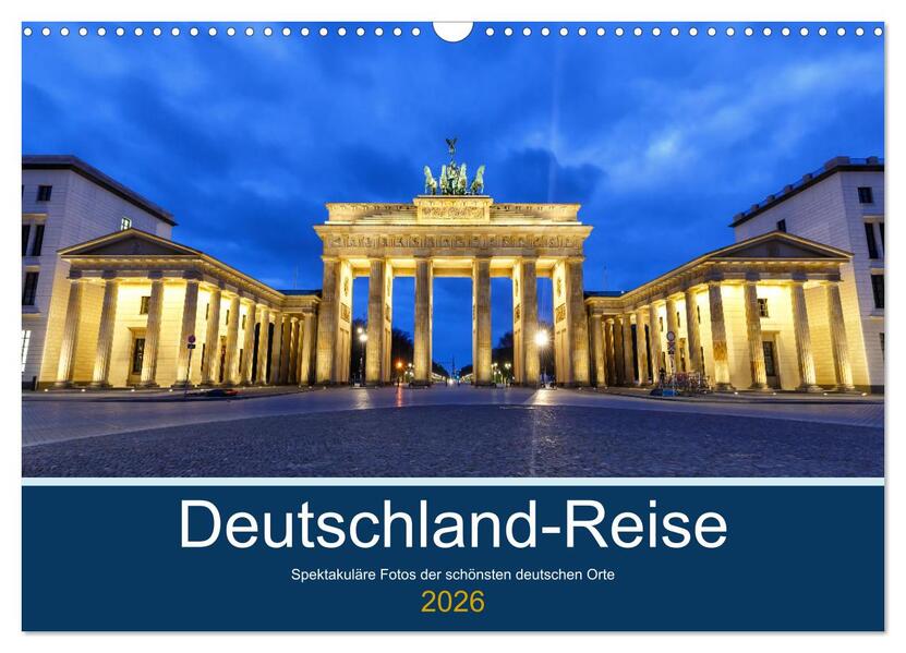 Deutschland-Reise (Wandkalender 2026 DIN A3 quer) CALVENDO Monatskalender