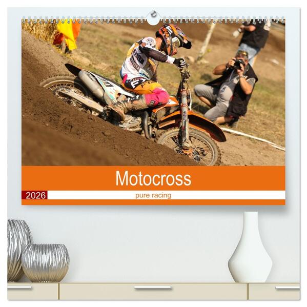 Motocross 2026 (hochwertiger Premium Wandkalender 2026 DIN A2 quer) Kunstdruck in Hochglanz