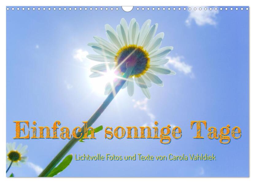 Einfach sonnige Tage (Wandkalender 2026 DIN A3 quer) CALVENDO Monatskalender