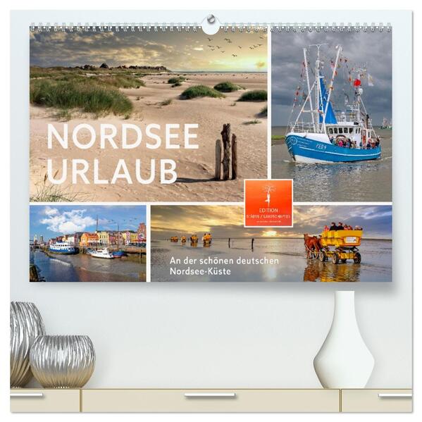 Nordsee-Urlaub (hochwertiger Premium Wandkalender 2026 DIN A2 quer) Kunstdruck in Hochglanz