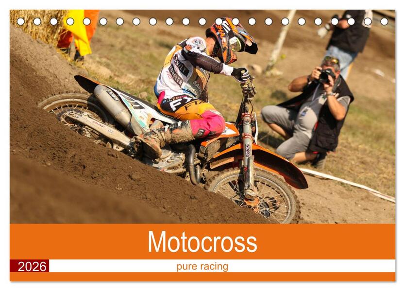 Motocross 2026 (Tischkalender 2026 DIN A5 quer) CALVENDO Monatskalender