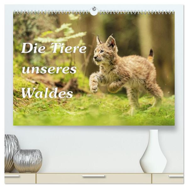 Die Tiere unseres Waldes (hochwertiger Premium Wandkalender 2026 DIN A2 quer) Kunstdruck in Hochglanz