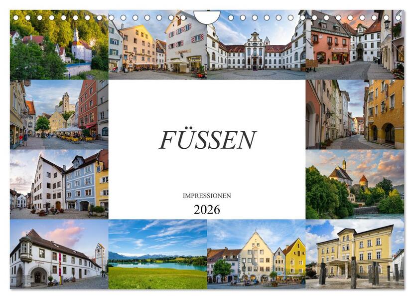 Füssen Impressionen (Wandkalender 2026 DIN A4 quer) CALVENDO Monatskalender