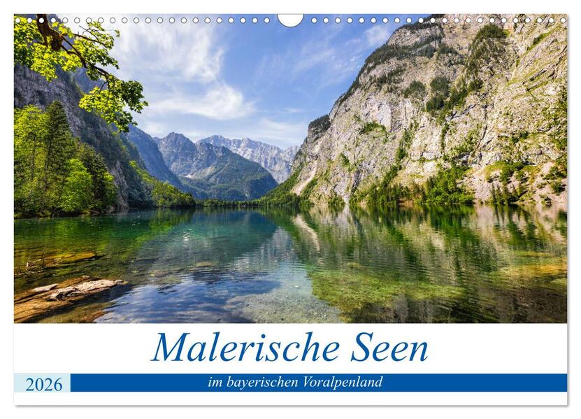 Malerische Seen im bayerischen Voralpenland (Wandkalender 2026 DIN A3 quer) CALVENDO Monatskalender