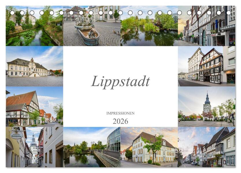 Lippstadt Impressionen (Tischkalender 2026 DIN A5 quer) CALVENDO Monatskalender