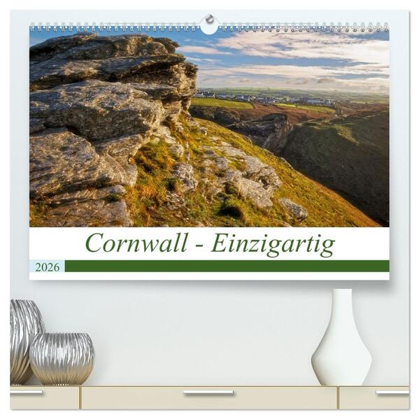 Cornwall - Einzigartig (hochwertiger Premium Wandkalender 2026 DIN A2 quer) Kunstdruck in Hochglanz