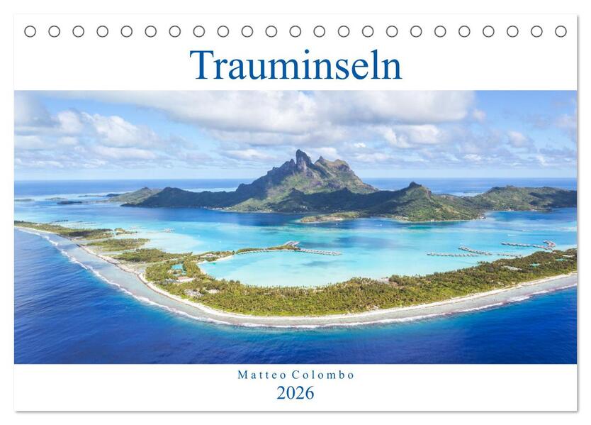 Trauminseln - Matteo Colombo (Tischkalender 2026 DIN A5 quer) CALVENDO Monatskalender