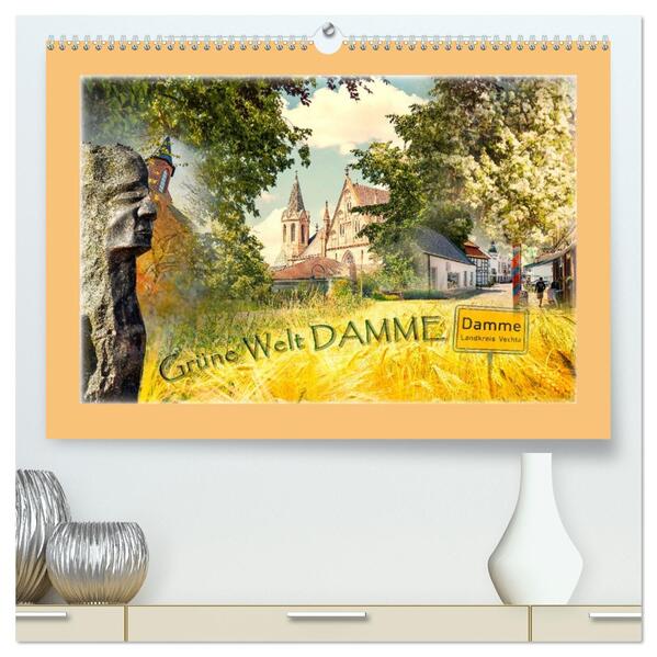 Grüne Welt DAMME (hochwertiger Premium Wandkalender 2026 DIN A2 quer) Kunstdruck in Hochglanz