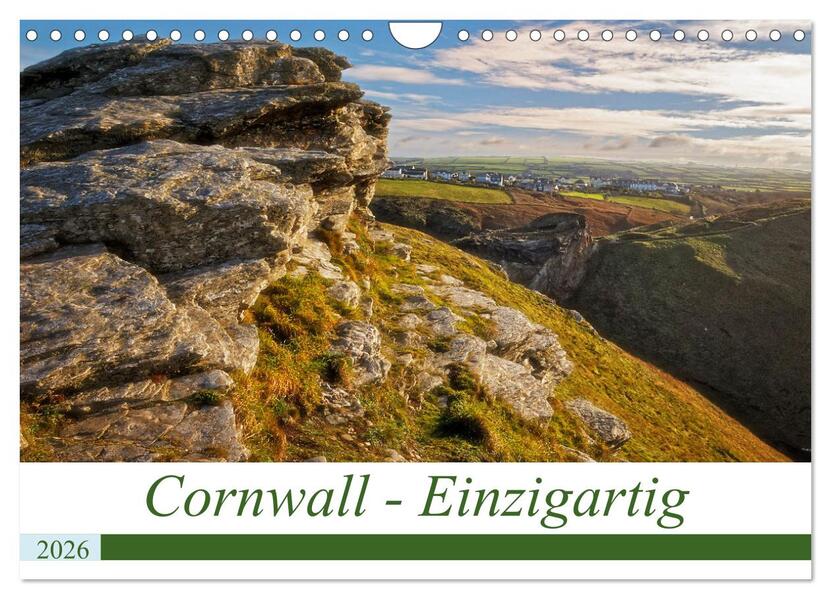 Cornwall - Einzigartig (Wandkalender 2026 DIN A4 quer) CALVENDO Monatskalender