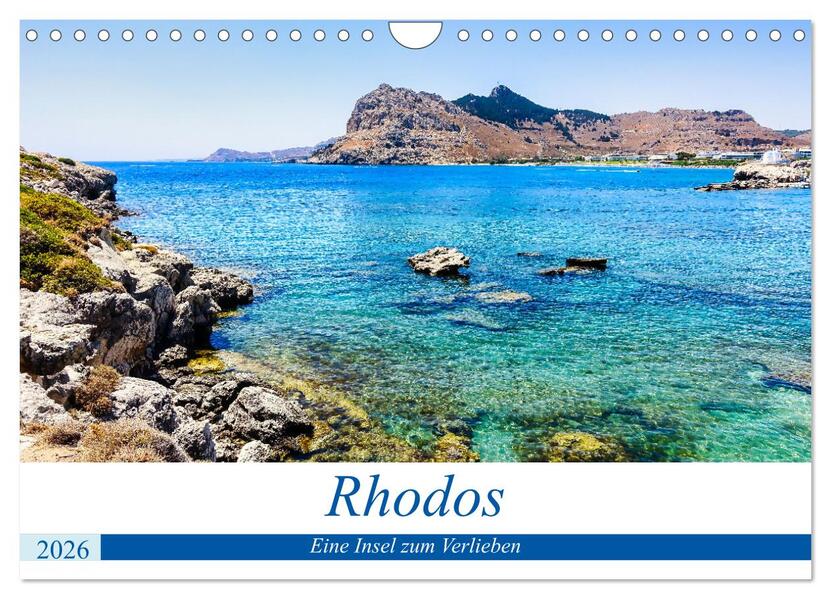 Rhodos - eine Insel zum Verlieben (Wandkalender 2026 DIN A4 quer) CALVENDO Monatskalender