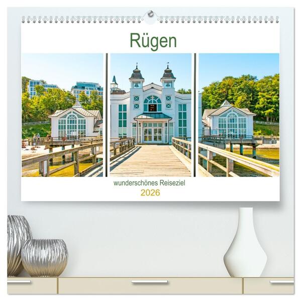 Rügen - wunderschönes Reiseziel (hochwertiger Premium Wandkalender 2026 DIN A2 quer) Kunstdruck in Hochglanz
