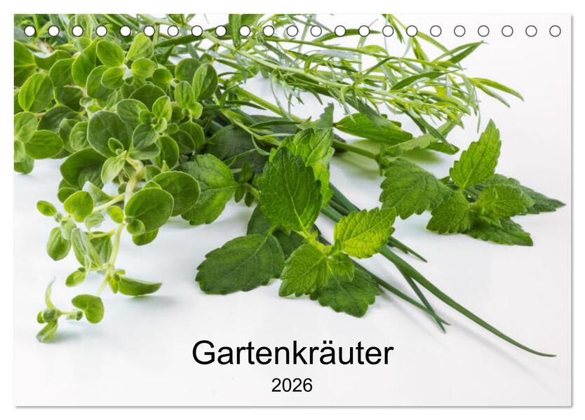 Gartenkräuter (Tischkalender 2026 DIN A5 quer) CALVENDO Monatskalender