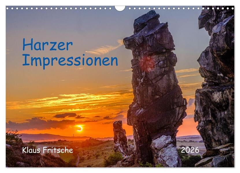Harzer Impressionen - Natur Kultur und Geschichte (Wandkalender 2026 DIN A3 quer) CALVENDO Monatskalender
