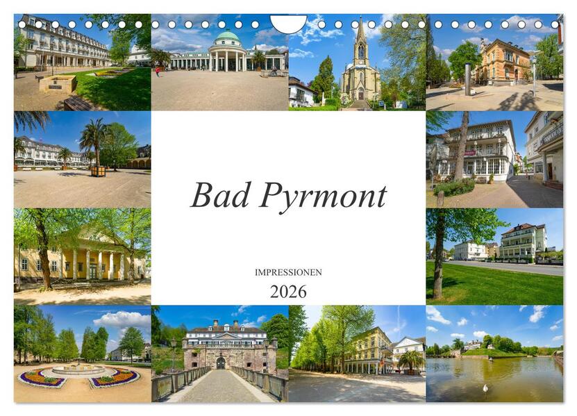 Bad Pyrmont Impressionen (Wandkalender 2026 DIN A4 quer) CALVENDO Monatskalender