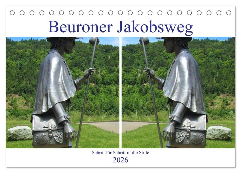 Beuroner Jakobsweg (Tischkalender 2026 DIN A5 quer) CALVENDO Monatskalender