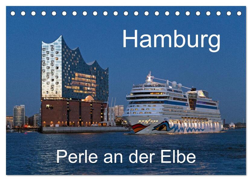Hamburg - Perle an der Elbe (Tischkalender 2026 DIN A5 quer) CALVENDO Monatskalender