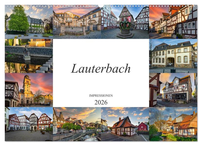 Lauterbach Impressionen (Wandkalender 2026 DIN A2 quer) CALVENDO Monatskalender