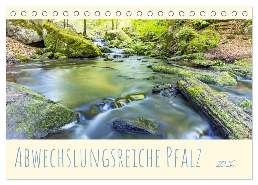 Abwechslungsreiche Pfalz (Tischkalender 2026 DIN A5 quer) CALVENDO Monatskalender