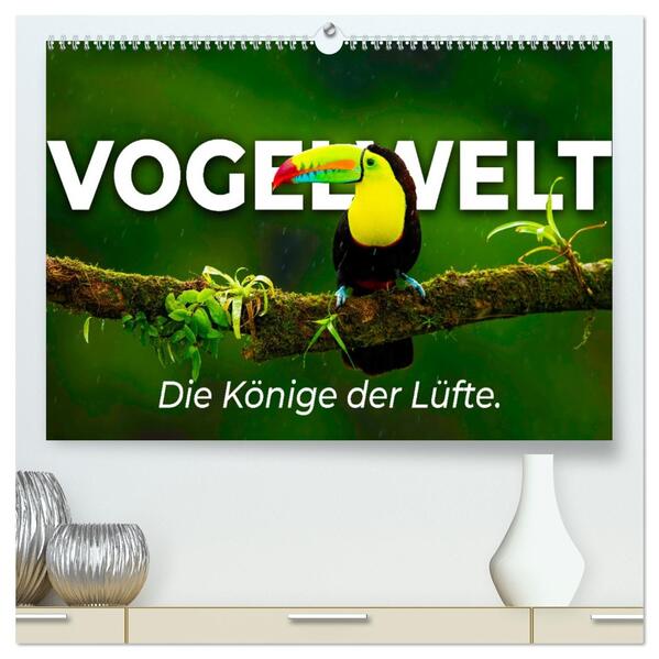 Vogelwelt - Die Könige der Lüfte. (hochwertiger Premium Wandkalender 2026 DIN A2 quer) Kunstdruck in Hochglanz