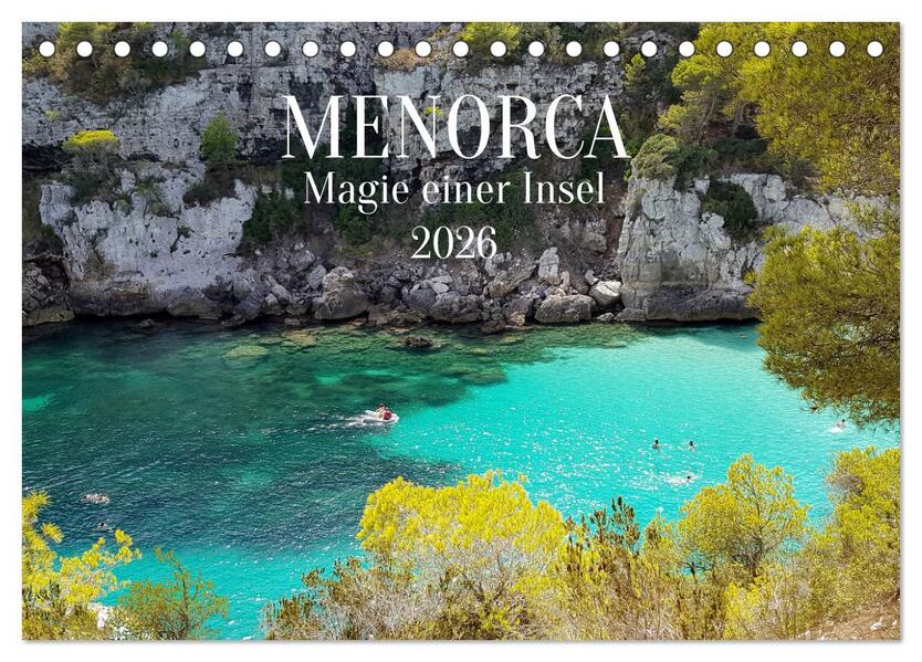MENORCA Magie einer Insel (Tischkalender 2026 DIN A5 quer) CALVENDO Monatskalender