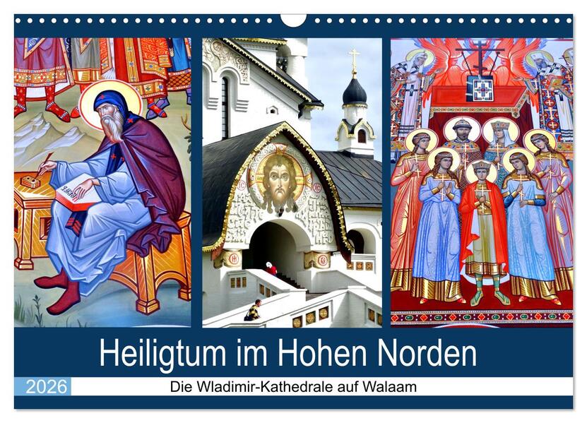 Heiligtum im Hohen Norden - Die Wladimir-Kathedrale auf Walaam (Wandkalender 2026 DIN A3 quer) CALVENDO Monatskalender