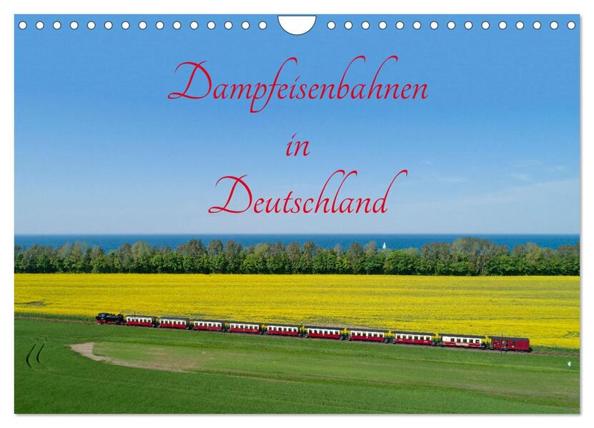 Dampfeisenbahnen in Deutschland (Wandkalender 2026 DIN A4 quer) CALVENDO Monatskalender