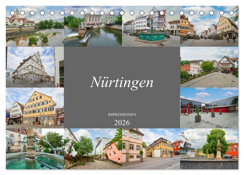 Nürtingen Impressionen (Tischkalender 2026 DIN A5 quer) CALVENDO Monatskalender