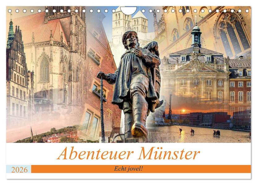 Abenteuer Münster - Echt jovel! (Wandkalender 2026 DIN A4 quer) CALVENDO Monatskalender