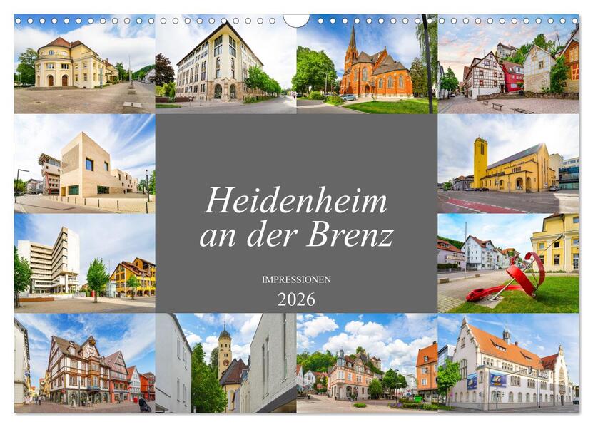 Heidenheim an der Brenz Impressionen (Wandkalender 2026 DIN A3 quer) CALVENDO Monatskalender