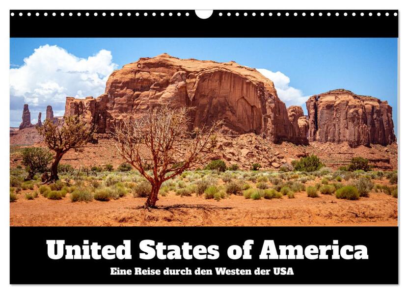 United States of America - Eine Reise durch den Westen der USA (Wandkalender 2026 DIN A3 quer) CALVENDO Monatskalender