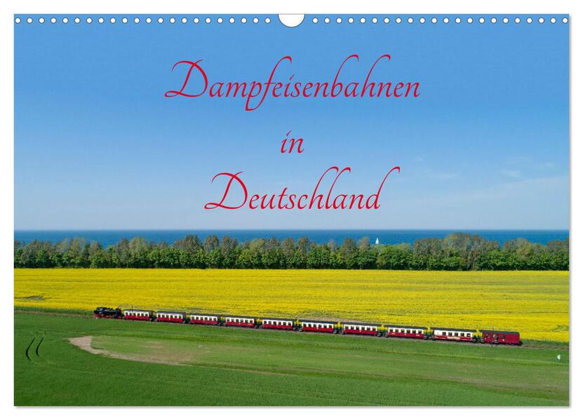 Dampfeisenbahnen in Deutschland (Wandkalender 2026 DIN A3 quer) CALVENDO Monatskalender