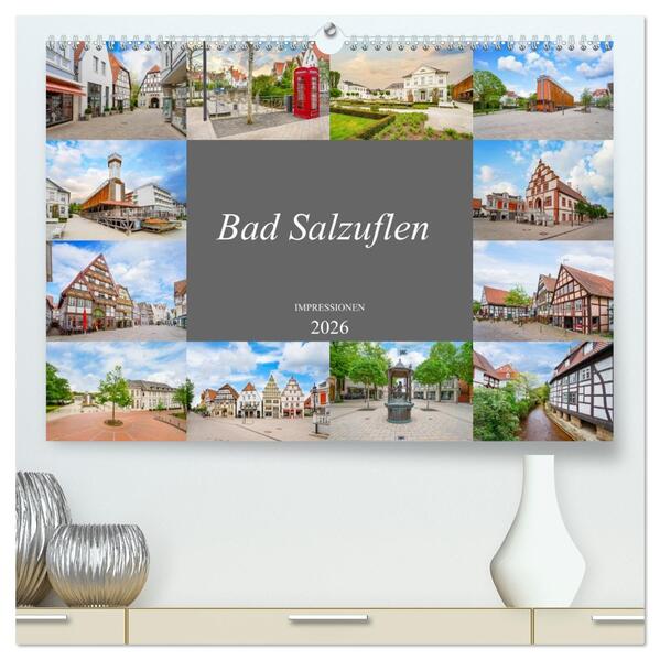 Bad Salzuflen Impressionen (hochwertiger Premium Wandkalender 2026 DIN A2 quer) Kunstdruck in Hochglanz