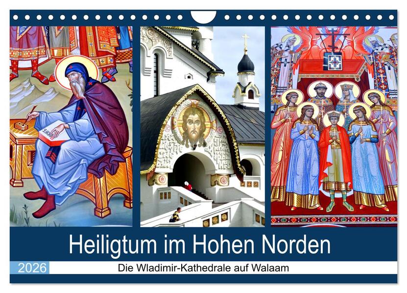 Heiligtum im Hohen Norden - Die Wladimir-Kathedrale auf Walaam (Wandkalender 2026 DIN A4 quer) CALVENDO Monatskalender