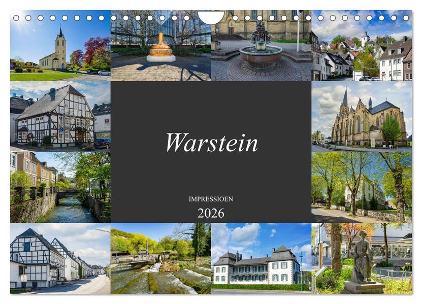 Warstein Impressionen (Wandkalender 2026 DIN A4 quer) CALVENDO Monatskalender