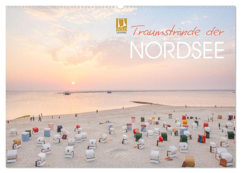 Traumstrände der Nordsee (Wandkalender 2026 DIN A2 quer) CALVENDO Monatskalender