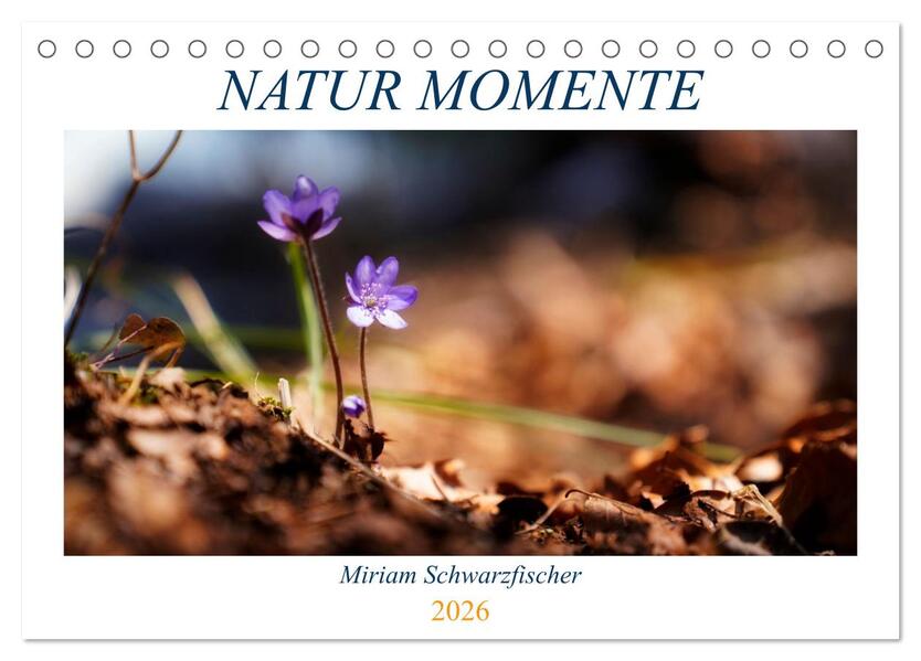 Natur Momente (Tischkalender 2026 DIN A5 quer) CALVENDO Monatskalender