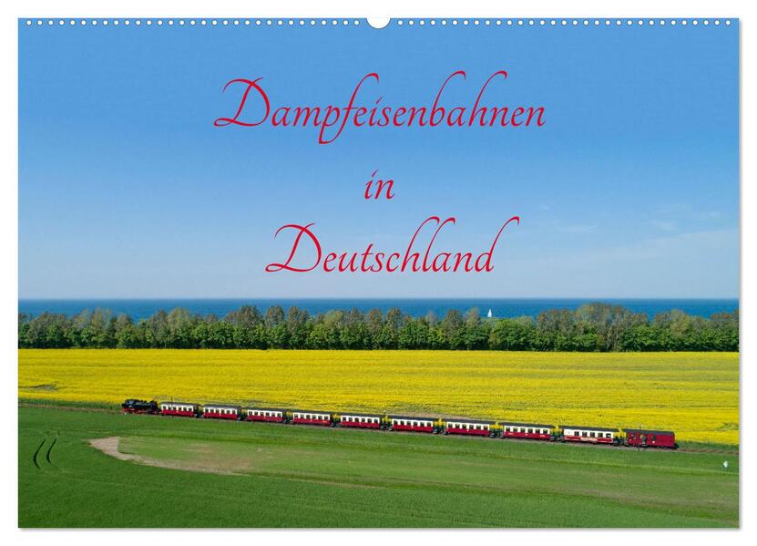Dampfeisenbahnen in Deutschland (Wandkalender 2026 DIN A2 quer) CALVENDO Monatskalender