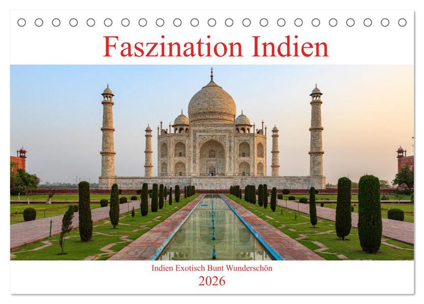 Faszination Indien (Tischkalender 2026 DIN A5 quer) CALVENDO Monatskalender