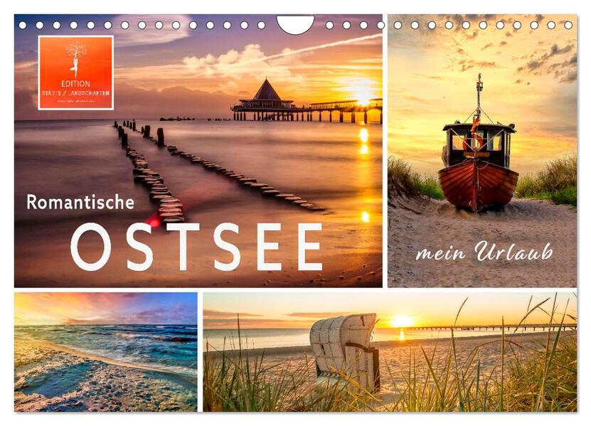 Romantische Ostsee - mein Urlaub (Wandkalender 2026 DIN A4 quer) CALVENDO Monatskalender
