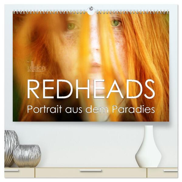 REDHEADS - Portrait aus dem Paradies (hochwertiger Premium Wandkalender 2026 DIN A2 quer) Kunstdruck in Hochglanz